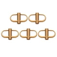 thumbnail image 1 of 5pcs Metal Buckle Chain Strap Adjustment Buckles Screw Fastening Buckle Accessories for Backpack Suitcase DIY Craft (Retro Gold), 1 of 8