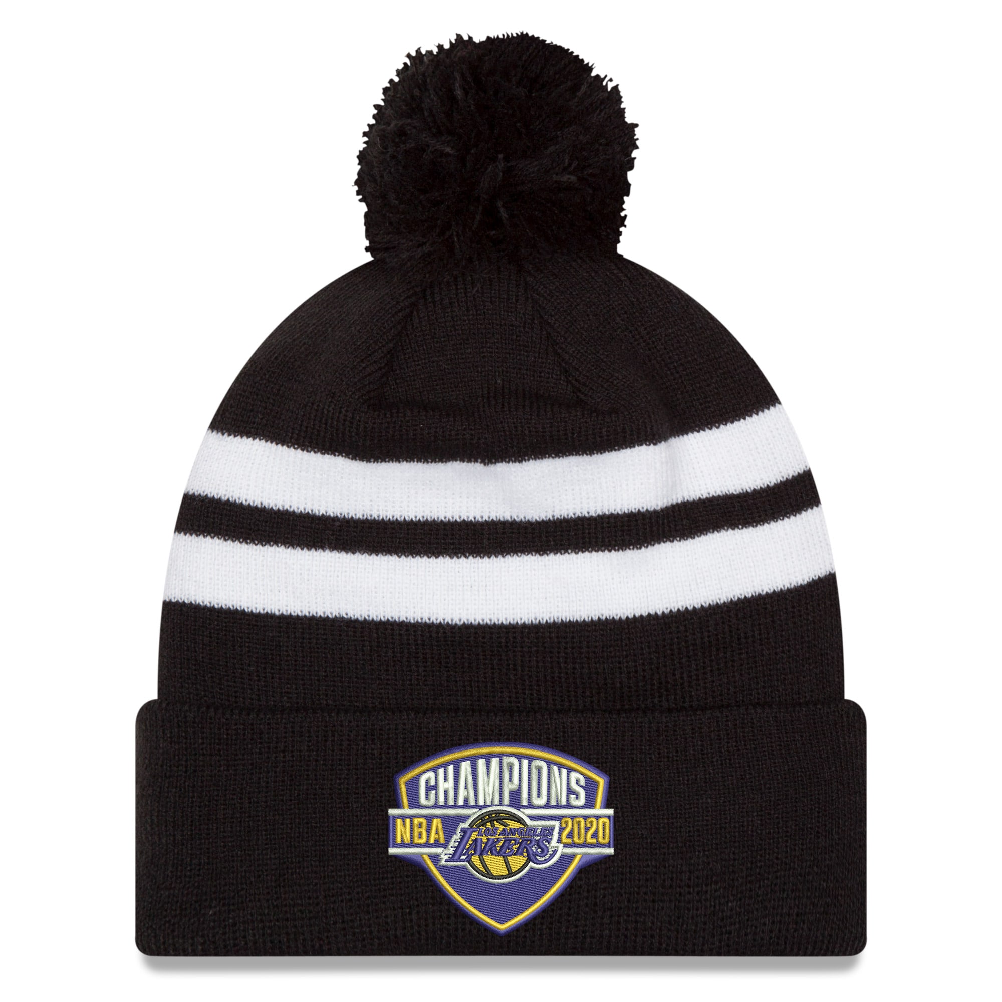 New Era Los Angeles Lakers New Era 2020 Nba Finals Champions Shield Pom Cuffed Knit Hat Black Osfa Walmart Com Walmart Com