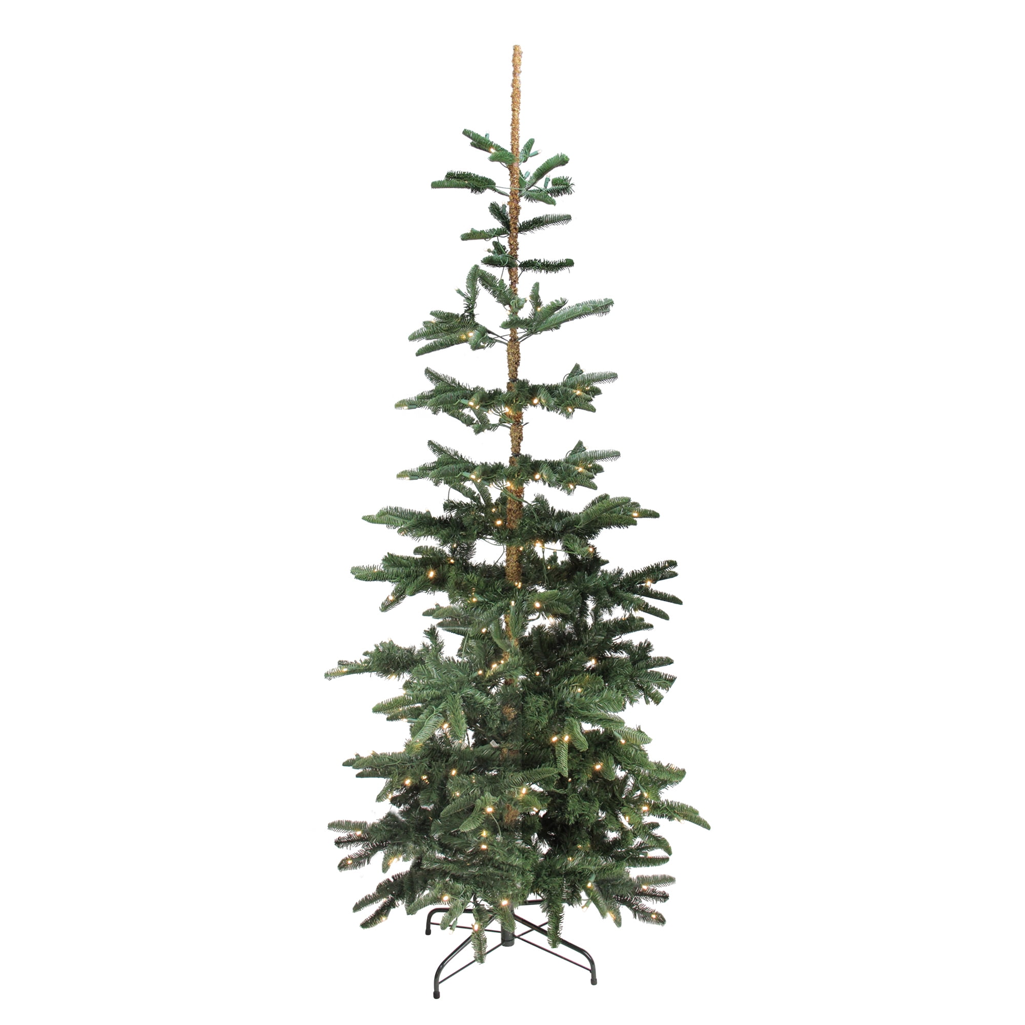 Northlight 9 Prelit Artificial Christmas Tree Slim Layered Noble Fir Warm Clear Led Lights Walmart Com Walmart Com