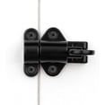 thumbnail image 3 of 7 Packs Black Spring-Loaded Self-Closing Latches - Aluminum Alloy Automatic Door Locks with Screws for Secure Gate, Window, and Cabinet Installations, 3 of 5