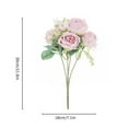 thumbnail image 6 of Peonies Artificial Flowers Fake Blossmon:Peony Arrangement Silk Flower Bulk for Vase Vintage Bouquet Wedding Home Decoration,Blush Bridal Bridesmaid Peony Bouquets, 6 of 8