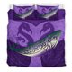thumbnail image 5 of Juego de cama Maori Manaia Ballenas Dioses del Mar, Violeta, 5 of 6
