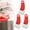 Z-3-C, variant on Pan Scraper, Dish Scraper, Food Scraper, Dough Scraper, Sourdough Bread Baking Supplies, 5 Piece Brown Silicone Scraper Set, Multi-Functional Pan Scraper & Butter Scraper 2.36x2.36 Inch