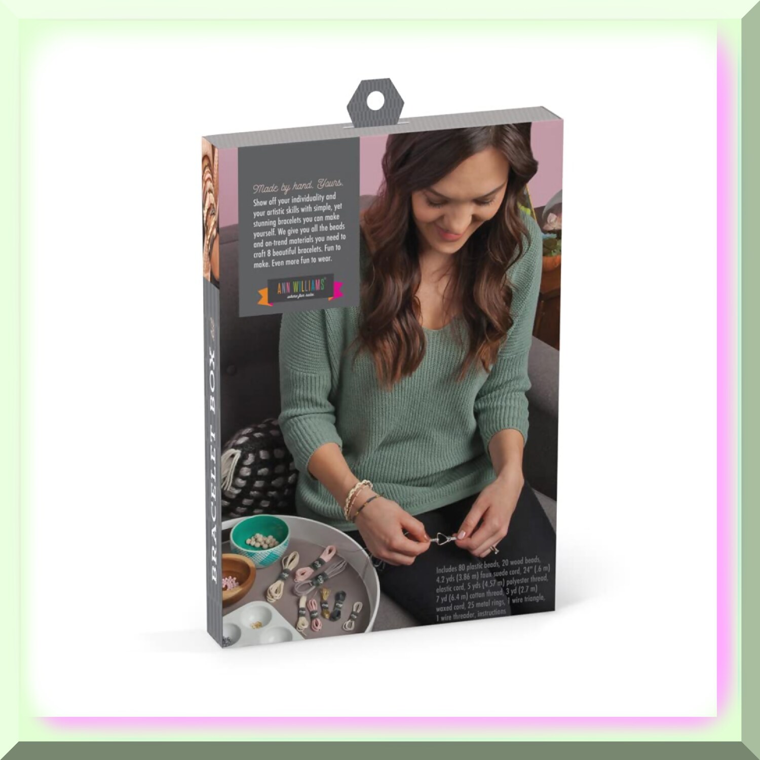 Blush Blossom Bracelet Craft Kit - DIY Friendship Jewelry Making Set for Teens & Adults. Create 8 Bracelets with this Mini Kit for Ages 13+.