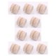 thumbnail image 2 of sweethay Accesorio decorativo Superficie lisa exquisita Accesorios de matrimonio Decoración de la pared del piso Tela de encaje hecha a mano Artesanía Blanco 19 1M 10piezas sweethay CBP288108, 2 of 3