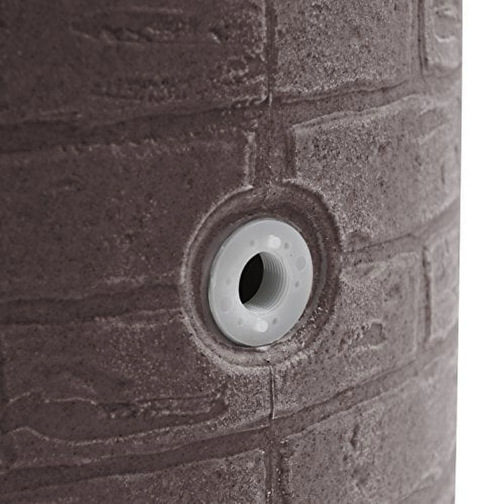 Good Ideas IMP-D50-RED Impressions Downton Rain Saver Rain Barrel, 50 Gallon, Red Brick
