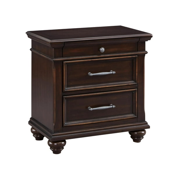 Signature Design By Ashley Brynhurst Dark Brown Three Drawer Nightstand