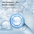 thumbnail image 3 of L01 Portable Summer Fan Air Cooler Handheld Cooling Fan with Cold Compress Function - White, 3 of 5