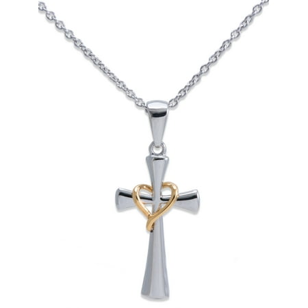Connections from Hallmark Stainless Steel Cross Pendant