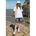 thumbnail image 6 of GINGTTO Men's Baggy Loose Fit Elastic Waist 7" Denim Shorts, 6 of 8