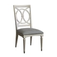 thumbnail image 2 of Zoey Solid Wood Circle Cross-Back Side Chair in Silver by Pulaski Furniture, 2 of 7