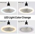 thumbnail image 3 of 30W LED Smart Fan Light, Enclosed Ceiling Fan with Remote Control, 3-Color Modes, 3-Level Wind, E26 Socket for Home, Living Room, Bedroom, 3 of 5