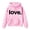 B Pink, variant on Hoodies for Girls Valentine's Day Kids Long Sleeve Hooded Sweatshirt Heart Print Front Pocket Beige 2 Years-3 Years