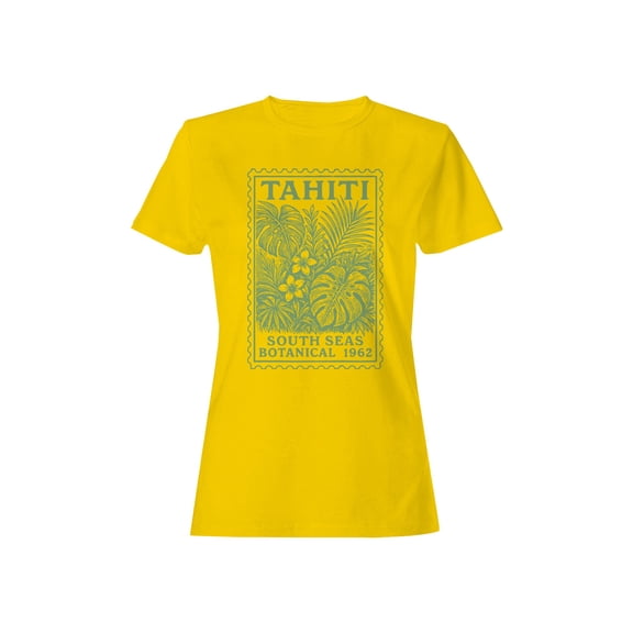 Tahiti Botanical Stamp Art 1962 Women's T-shirt