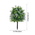 thumbnail image 3 of Planta artificial de eucalipto Seplovoe con estaca para suelo - 55 cm (21,65") Flor artificial multicolor de plástico PE para decoración de jardín, patio o balcón, 3 of 6