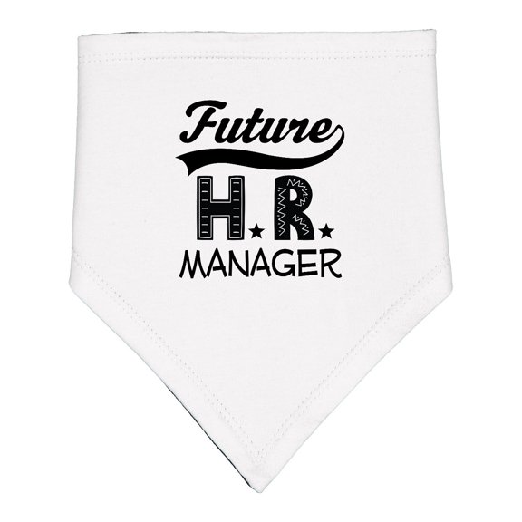 Inktastic Future HR Manager Baby Bandana Bib