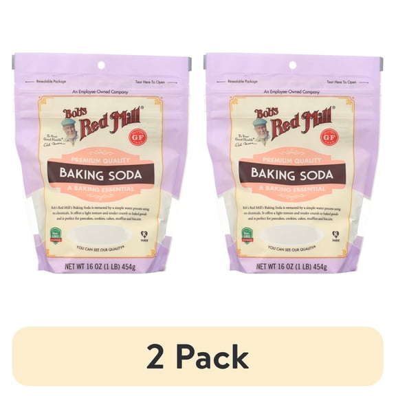 (2 pack) Bob's Red Mill Baking Soda, 16oz (Pack of 1)