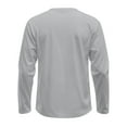 thumbnail image 6 of Hearthz Raglan Long Sleeve Mens Shirts Casual Fall Solid Color O Neck Sports Baseball Jerseys T Shirts, 6 of 6