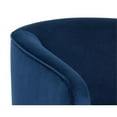 thumbnail image 6 of Maklaine 19" Modern Fabric Swivel Lounge Chair in Navy Blue Sky, 6 of 8