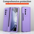 thumbnail image 2 of ELEHOLD for Samsung Galaxy Z Fold 7  2025 Rugged Case with Pen Slot Hinge Protection Built-in Screen Protector Shockproof Anti-Fingerprint Lightweight Protective Case with Pen Stylus,Purple, 2 of 7