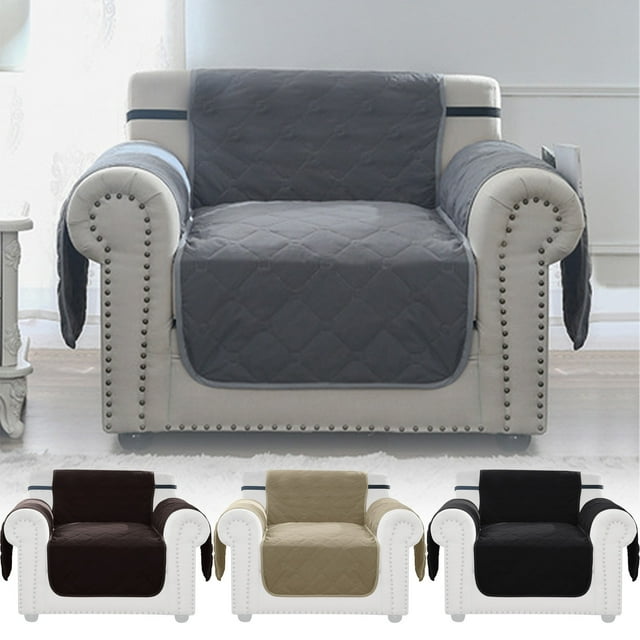 Vaidha Housse de Canapé Réversible pour Coussin Housse de Canapé Sofa pour Chiens Protège-Meubles Résistant à l'Eau avec Bâtons en Mousse Sangles Élastiques pour Animaux Chats