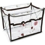 Mackinac Moon Clear Tabletop Organizer with Printing, Brown