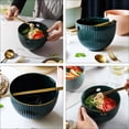 thumbnail image 4 of 1Pc Ceramic Noodle Bowl Multi-function Ramen Bowl Practical Instant Noodle Bowl, 4 of 9
