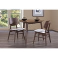 thumbnail image 5 of New Classic Furniture Oscar 3-Piece Wood Corner Table Set in Walnut/Dark Gray, 5 of 6