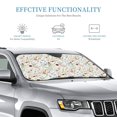 thumbnail image 3 of Kdxio Wildflower Watercolor Print Windshield Sun Shade, Foldable Sun Blocker for Car,Truck,SUV Automotive Interior Sun Protection,Reflective Shade for Front Windshield(Medium), 3 of 7