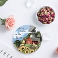 thumbnail image 4 of POGLIP Sunflowers Life is Better on the Farm Set of 8 Round Coaster for Drinks, Absorbent Ceramic Stone Coasters Cup Mat with Cork Base for Home Kitchen Room Coffee Table Bar Decor, 4 of 5