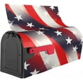 thumbnail image 2 of American Flag Patriotic Mailbox Covers Magnetic Waterproof Mail Cover Letter Post Box Wraps for Home Garden Yard Decor, 21x18 in, 2 of 6