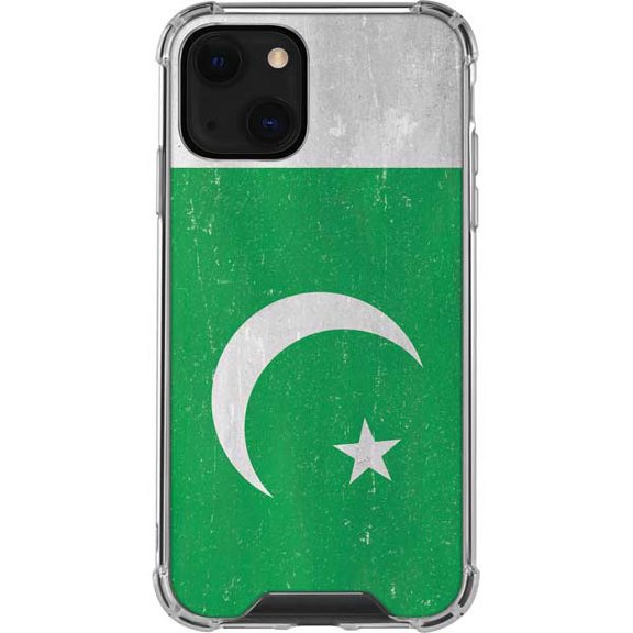 Skinit Countries of the World Pakistan Flag Distressed iPhone 13 Mini Clear Case