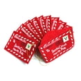thumbnail image 3 of COMPUKAS 15Pcs Santa Claus Envelopes Red Fabric Christmas Tree Ornaments Reusable Decorations, 3 of 6