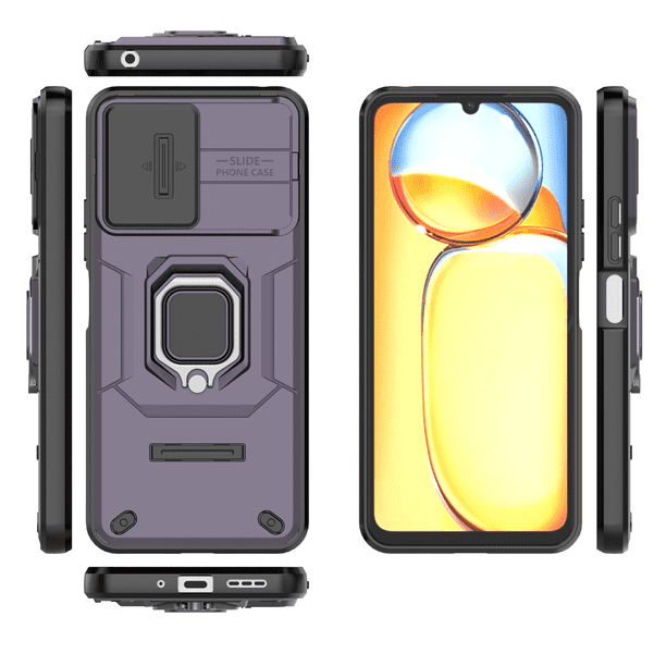 Funda Para Xiaomi Redmi 13C / Poco C65 - Diseño De Gato, Cristal Templado Y Marco TPU Antigolpes