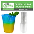 thumbnail image 5 of [100 Count] 12 oz Clear Plastic Disposable Pet Cups | Crystal Clear PET Cup | Cold Smoothie | Iced Coffee Go Cups | Ideal for Coffee, Parfait, Juice, Soda, Cocktail, Party Cups (12OZ, 100 Count), 5 of 7
