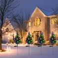 thumbnail image 2 of OUSITAID Solar Garden Stakes Lights 2 PCS Simulation Tree In-Ground Lamp IP65 Automatic On & Off for Christmas Patio Walkway, 2 of 7