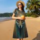 thumbnail image 4 of Disketp Vintage Pattern Fox para Vestido de Manga Corta para Mujeres, Vestidos de Verano para Mujeres, Casual y Holgado para la Playa, 4 of 6