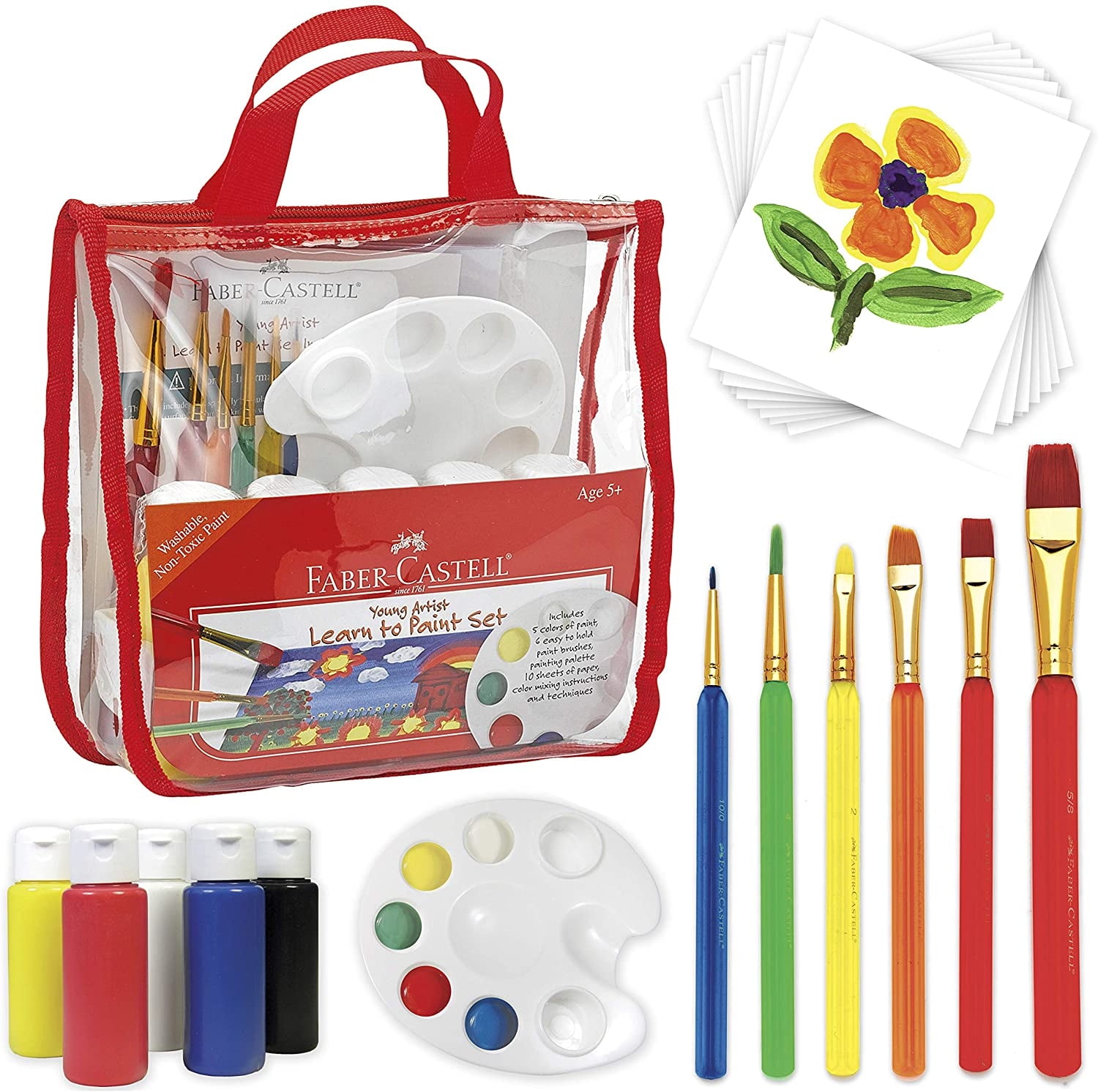 Faber-Castell Young Artist Learn to Paint Set - Juego de pin Faber ...