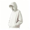 thumbnail image 4 of Cmfcve Women's Lightweight Rain Jackets Hooded Outdoor Hiking Waterproof Jacket Long Sleeve Zip Up Windbreaker, 4 of 8