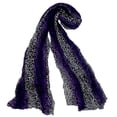 thumbnail image 4 of Pleated Leopard Scarf Scarves for Women Girls Light Weight & Warm (Purple), 4 of 4