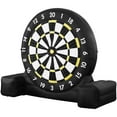 thumbnail image 3 of KFFKFF Blow-Up Football Dartboard, Surpassing 10 ft Tall Mega Football Dartboard with 9 Kickable Spheres & Inflation Device, Trio-Tone Spheres & Quick 2-Minutes Assembly, 3 of 9