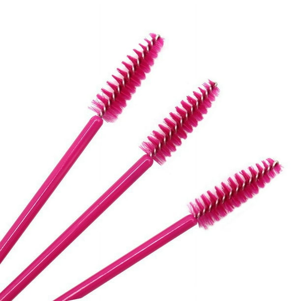 Mini cepillo de nailon desechable, portátil, de color, para pestañas, en espiral, para cejas, cepillo de pestañas, peine de maquillaje