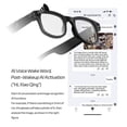 thumbnail image 2 of BIMZUC AI Smart Glasses with Camera 1080P Anti Shake 5MP HD Video Recording Voice Helper Bluetooth Music Sunglasses for Travel Work, 2 of 9