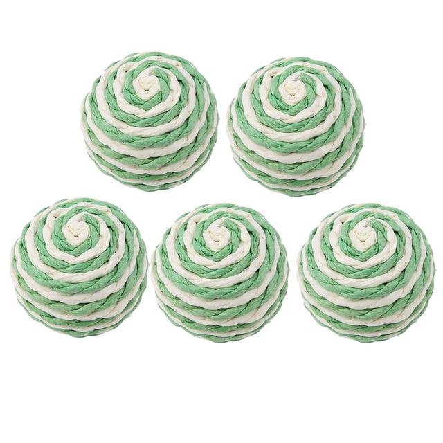 Cat Chew Toy,5 Pcs Cat Kitten Sisal Ball Toysfor Pets Chewing Toy Set Leading Edge Technology