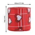 thumbnail image 2 of Cinta de San Valentín con forma de corazón, cinta artesanal, cinta de poliéster con alambre, cinta para envolver, lazo de corona de San Valentín para decoración navideña. Cinta para envolver el día de, 2 of 5