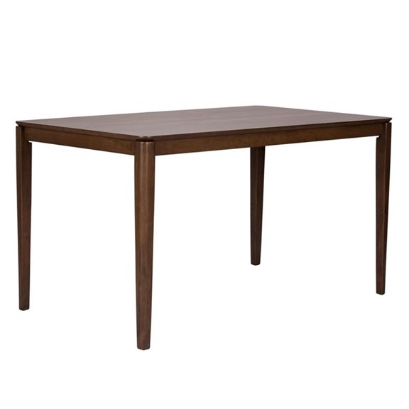 Space Savers Medium Brown 5 Piece Rectangular Table Set