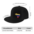 thumbnail image 2 of DouZhe Flat Brim Cap Snapback Hat, Venezuela Map Flag Prints Adjustable Black Adult Baseball Cap, 2 of 6