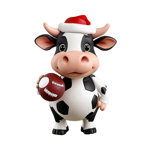 Adornos para árbol de Navidad Adornos navideños Vaca baloncesto Adornos acrílicos para árbol de Navidad Adornos anuales Adornos vaca baloncesto Para colocar en el árbol de Navidad