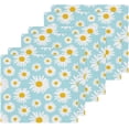 thumbnail image 3 of SKYSONIC Daisy Flower Washcloths Set of 2, Highly Absorbent Soft Cotton Fingertip Towels for Bathroom, Kitchen, Gym, Spa, Home Decor 12 x 12 Inch, 3 of 7