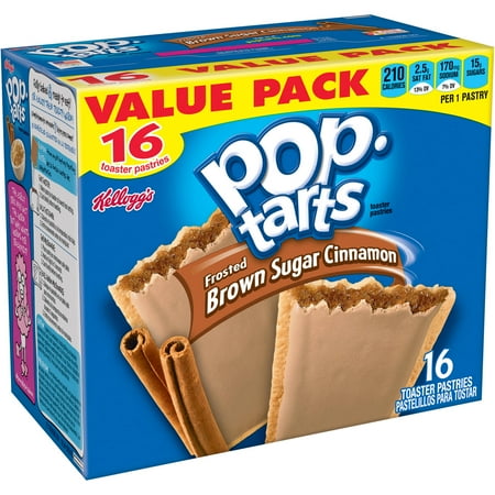 Kellogg's Brown Sugar Cinnamon Pop-Tarts, 16 ct - Walmart.com